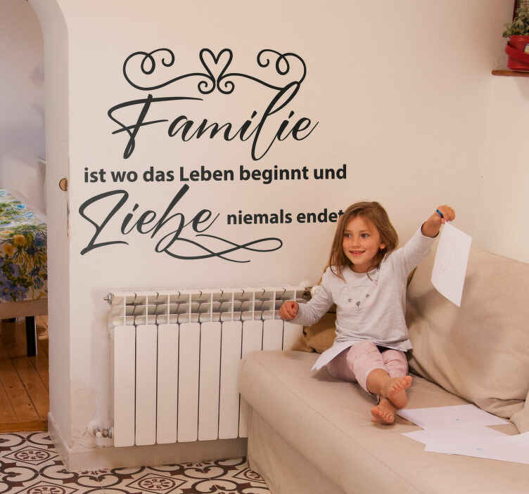 Wandtattoo Wohnzimmer Familiendefinition - TenStickers