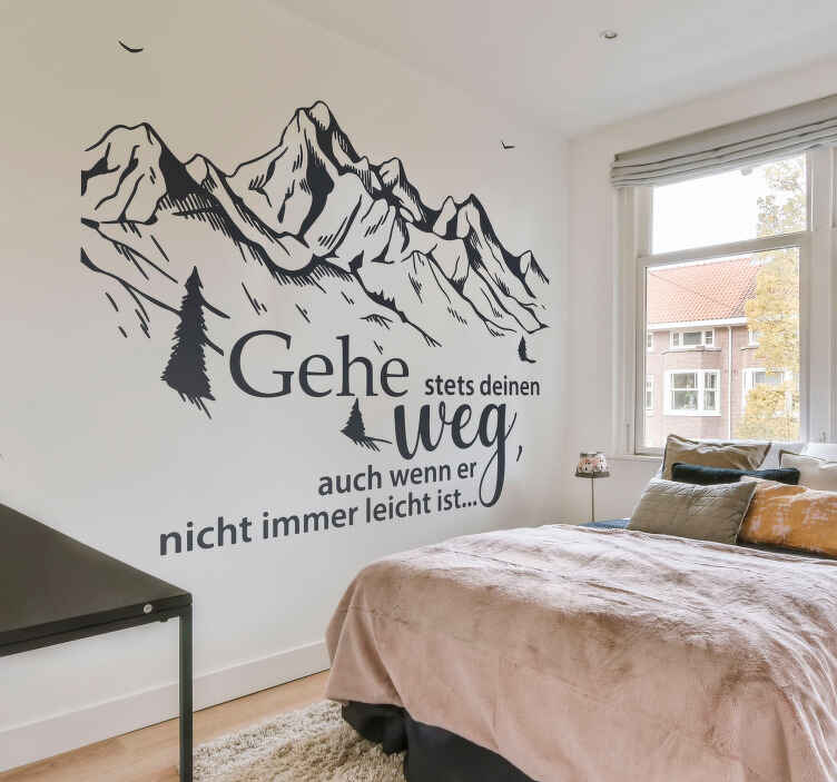 Wandtattoo folge deinem pfad-satz - TenStickers