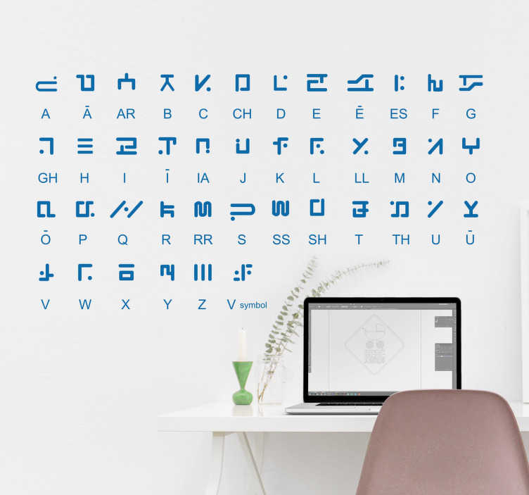 Sticker alphabet geek visiteurs