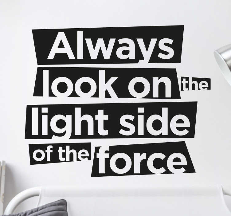 Sticker light side of force