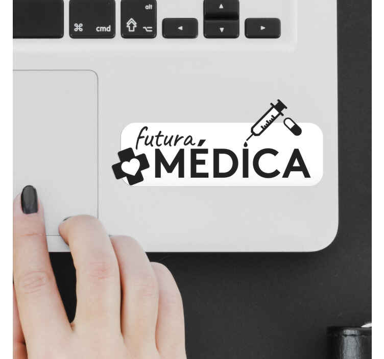 Pegatina para portátil futura médica - TenVinilo