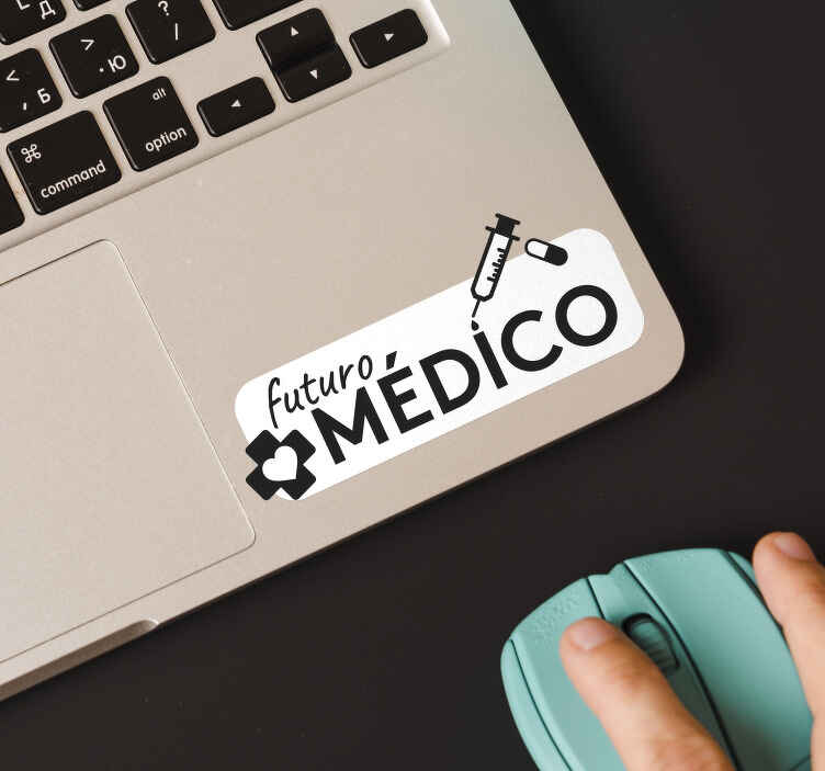 Pegatina para portátil futuro médico - TenVinilo