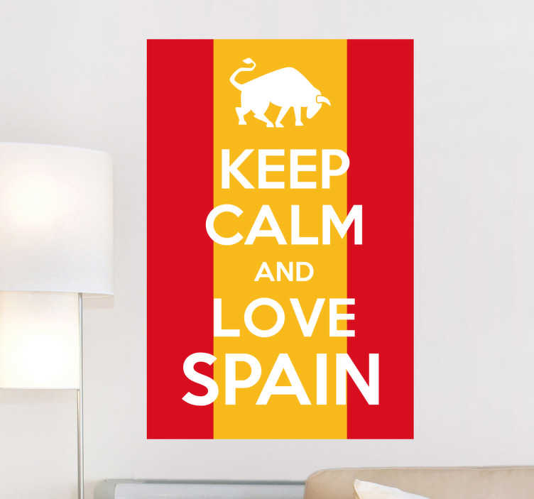 Sticker keep calm espagne