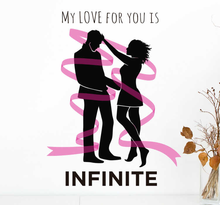 Vinilo Decorativo Love Infinite Tenvinilo 0160