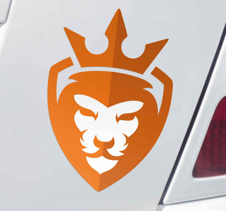 Oranje nederlandse leeuw feestdagen sticker - TenStickers