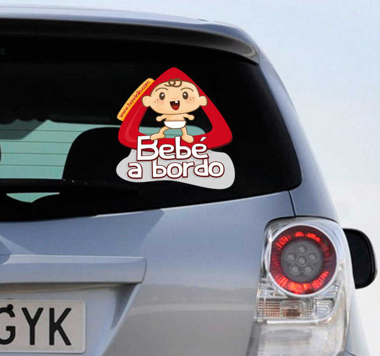 Vinilo adhesivo bebé a bordo coche - Rotula2 Empresa de rotulación y  marketing en Madrid