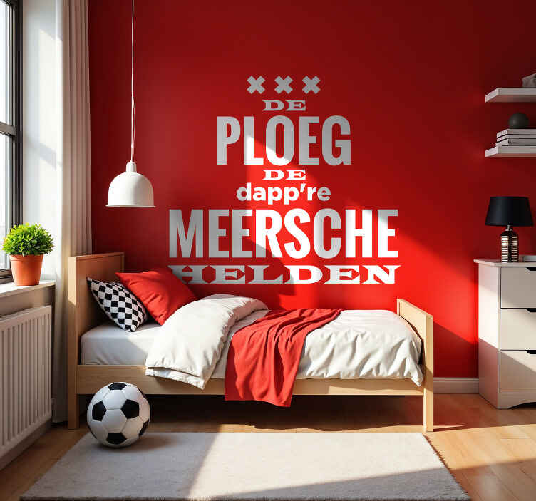 de ploeg de dapp're meersche helden voetbal muursticker - TenStickers