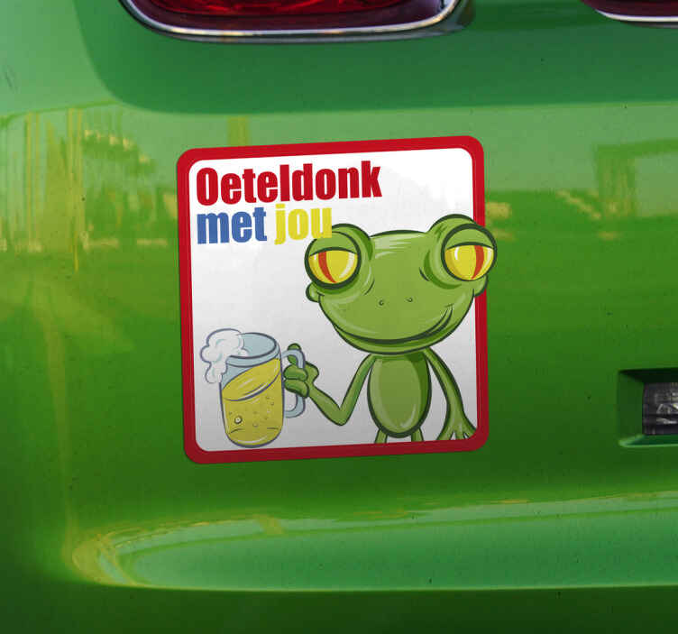 oeteldonk met jou feestdagen sticker - TenStickers
