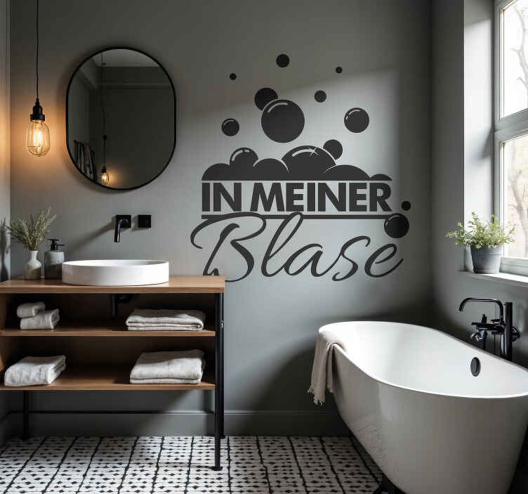 Wandtattoo Badezimmer in meiner blase - TenStickers