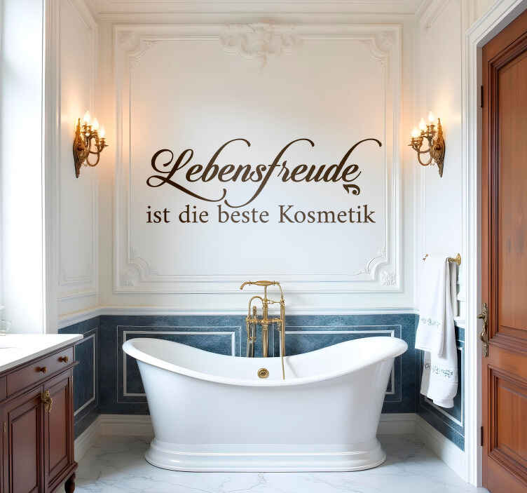 Wandtattoo genieße das leben - TenStickers