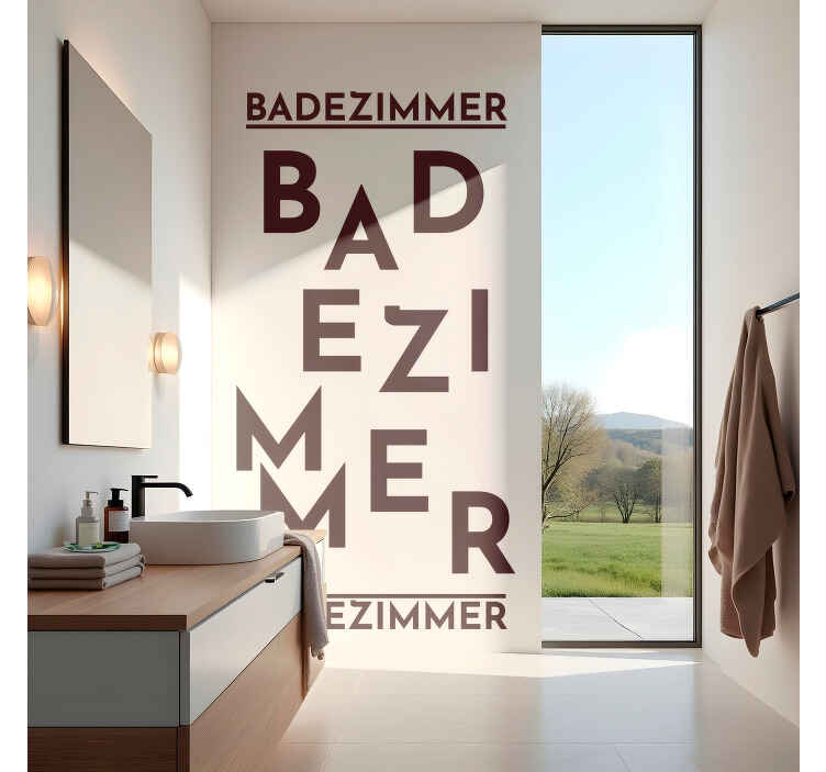 Wandtattoo Badezimmer vertikales badezimmer - TenStickers