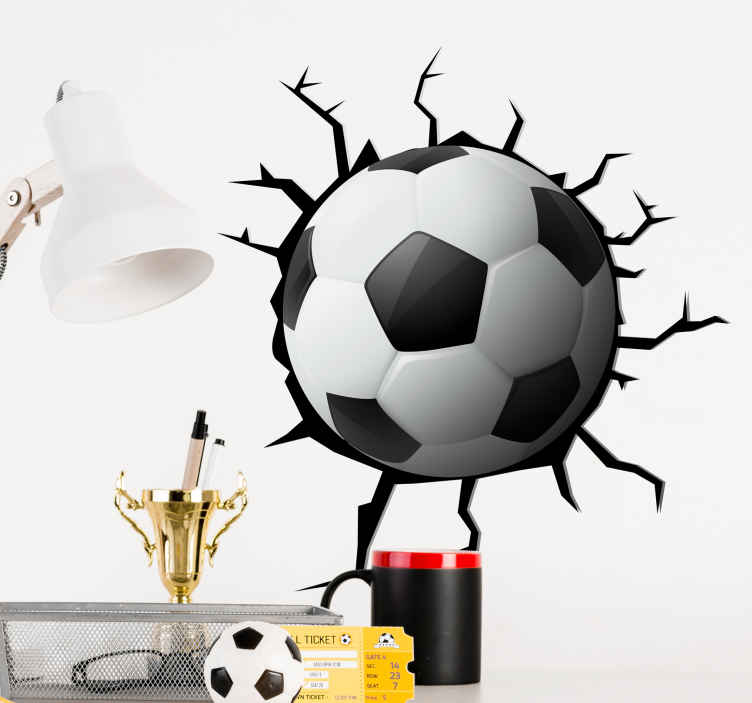 VINILO DECORATIVO BALÓN ROMPIENDO LA PARED DEKOADHESIVO – Dekoadhesivo