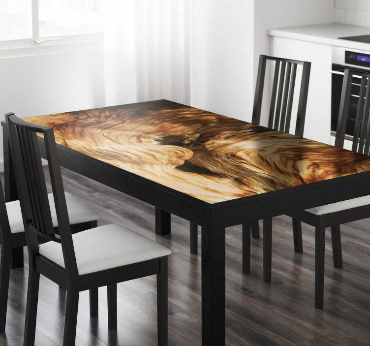 PLOTTEO DE MESA CON VINILO SIMIL MADERA CLARA 