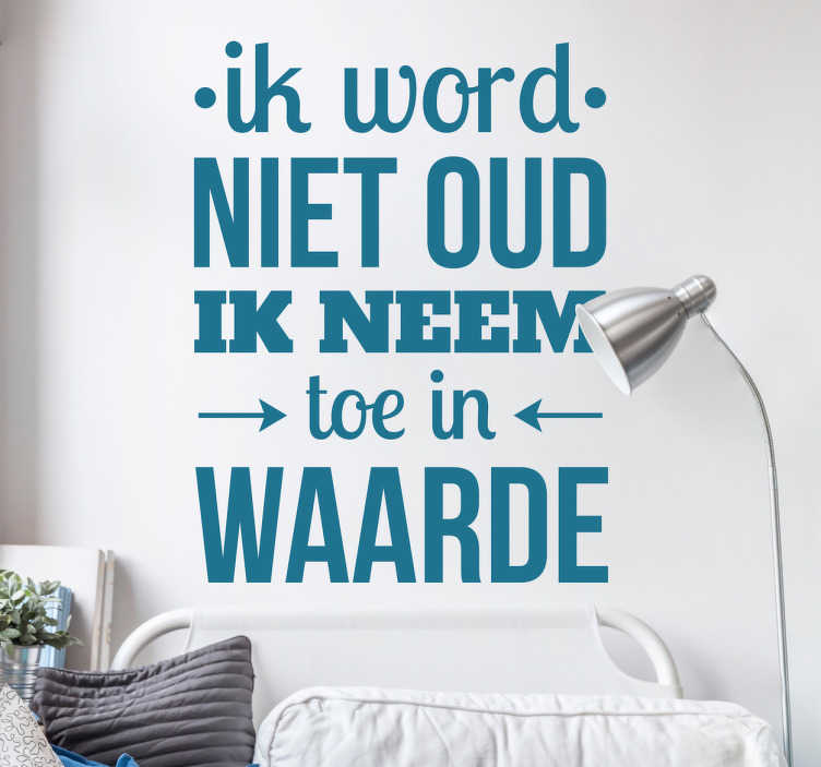 Ouderdom waarde - TenStickers