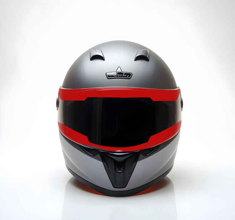 Visor monocolor motorcycle decal - TenStickers