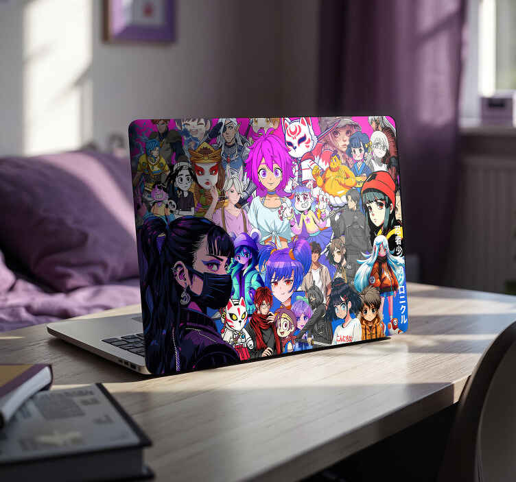 Anime karakterleri Dizüstü bilgisayar için kaplama - TenStickers