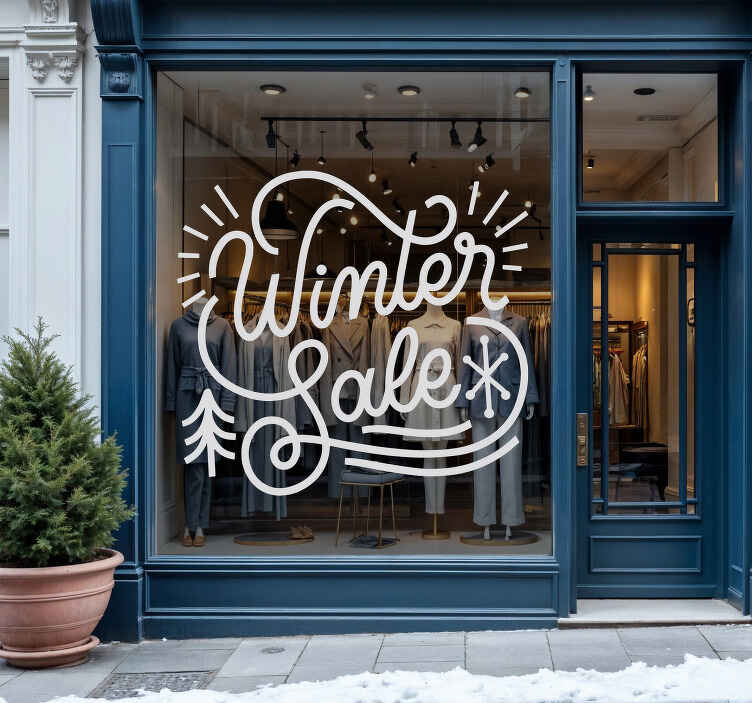 Rabatt Aufkleber winter-schriftzug - TenStickers
