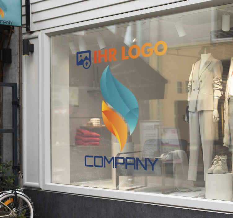 Rabatt Aufkleber logo schaufenster - TenStickers