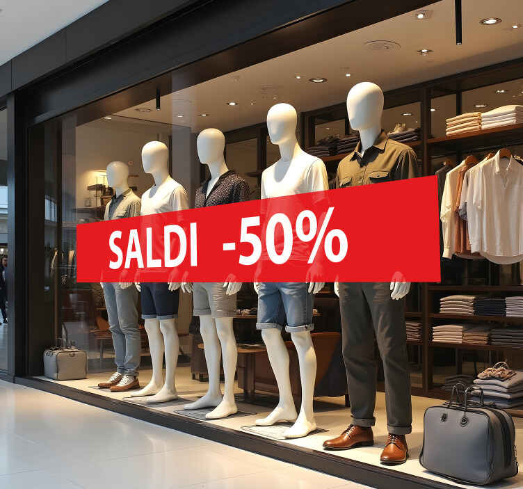 Adesivo saldi sconto personalizzato - TenStickers