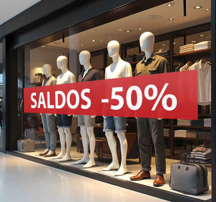 Autocolante de promoção desconto personalizado - TenStickers