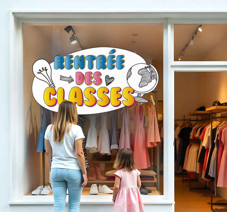 Sticker autres évènements une rentrée scolaire colorée - TenStickers