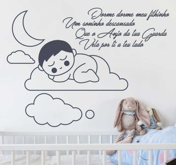 Vinil dorme meu filhinho - TenStickers