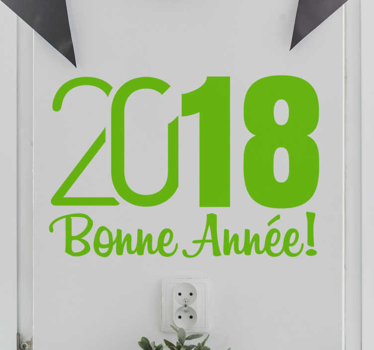 Sticker 2018 Bonne année
