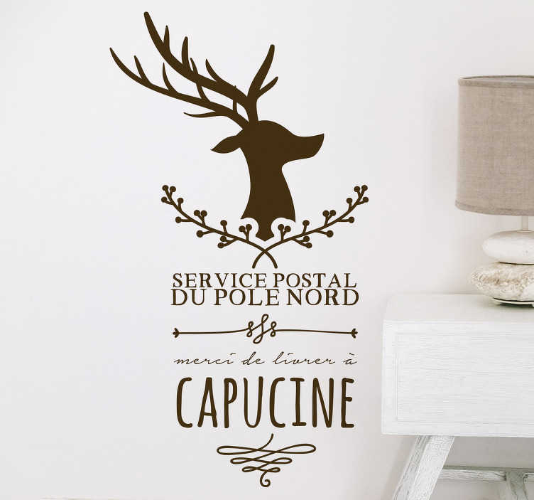 Sticker renne lettre