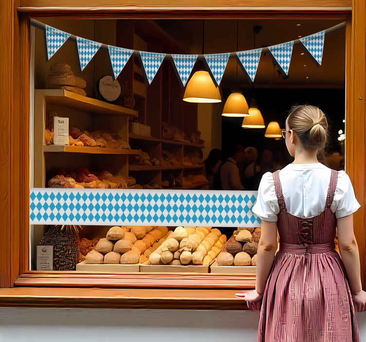 Sticker Oktoberfest bayerische wimpel-deko - TenStickers