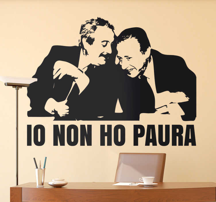 Adesivo silhouette Falcone e Borsellino