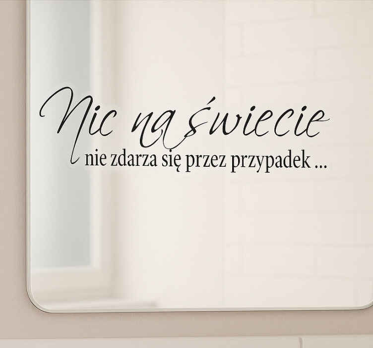 Naklejka na lustro cytat motywacyjny czas pracy! - TenStickers