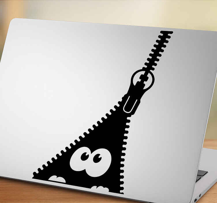 Zipper spion klistremerke til macbook - Tenstickers