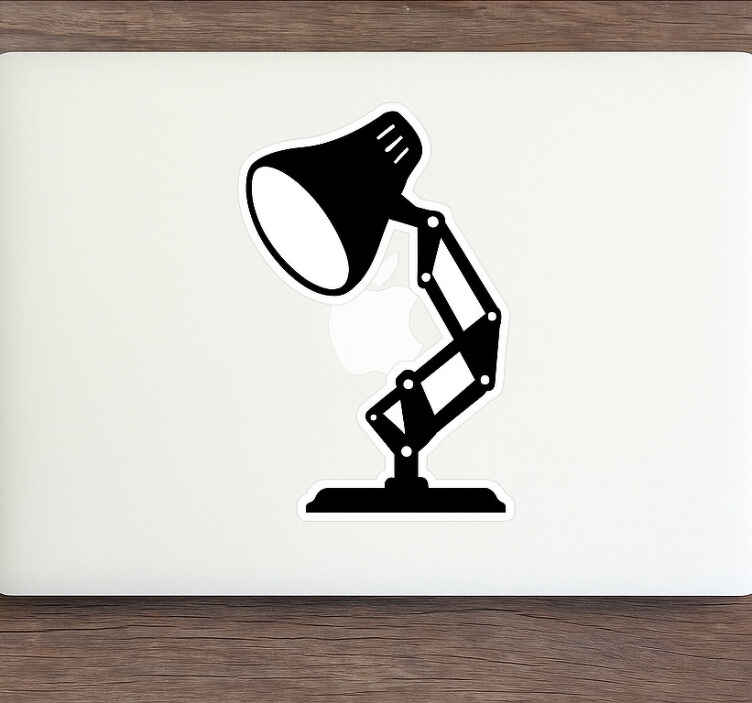 Klistremerke til macbook pixar-lampe eple - Tenstickers
