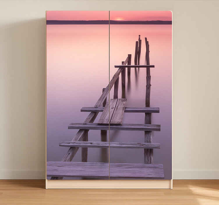 Sunset deck furniture sticker - TenStickers