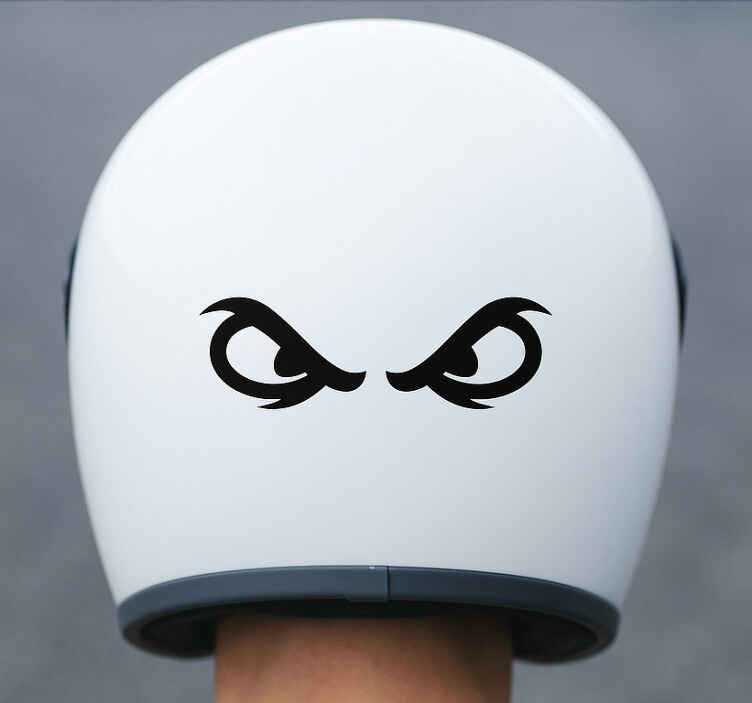 Boze ogen helm embleem motor sticker - TenStickers