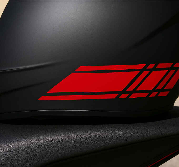 Fast line design motorcycle sticker - TenStickers