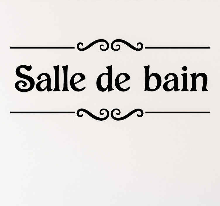 Sticker salle de bain propre et élégant - TenStickers