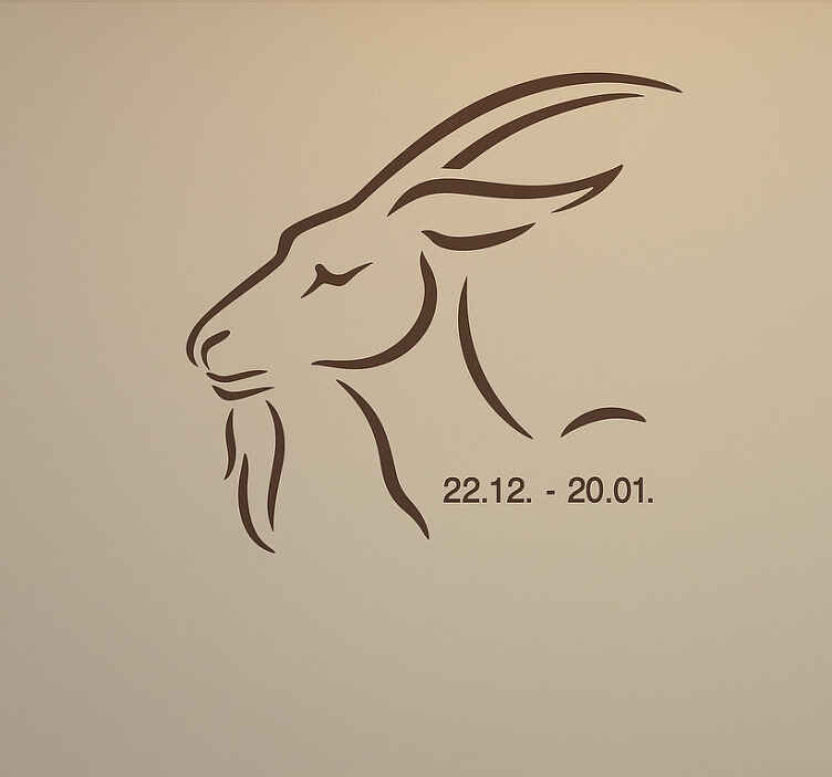 Wandtattoo steinbock-daten - TenStickers