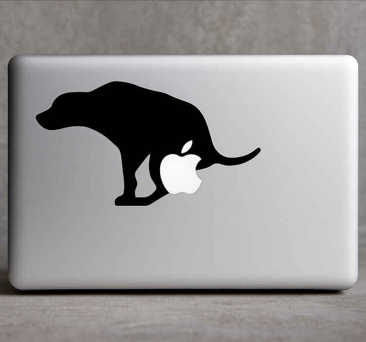 Aufkleber für macbook mit hund - TenStickers