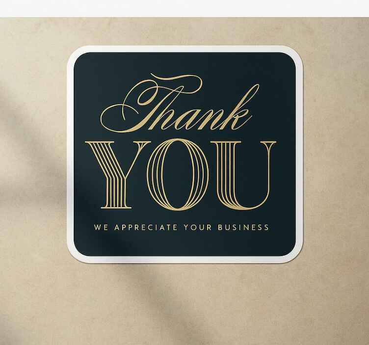 We appreciate your business quote sticker - TenStickers