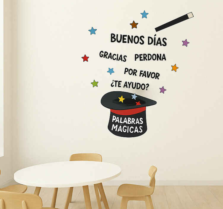 Vinilo educativo buenas maneras - TenVinilo