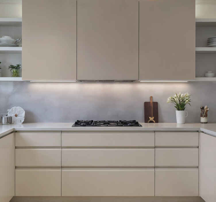 Cream colour sheet kitchen wall sticker - TenStickers