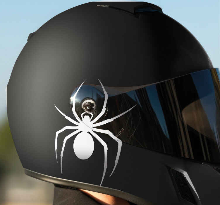 Monocolor spider design motorcycle decal - TenStickers