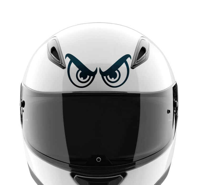 Furious gaze helmet sticker motorcycle sticker - TenStickers