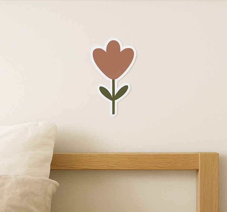 Kleine bloemen pastelkleuren muursticker - TenStickers