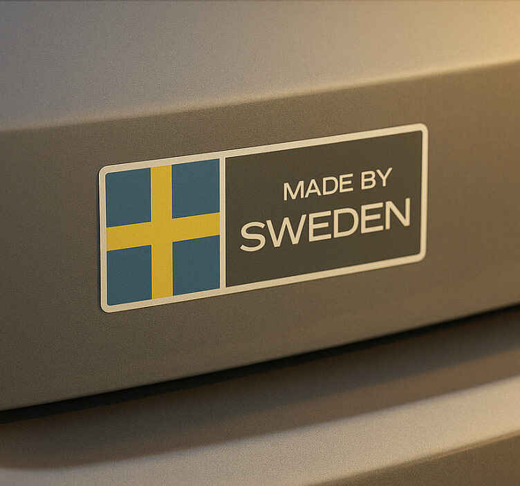 Bil klistermärke tillverkat i sverige - Tenstickers
