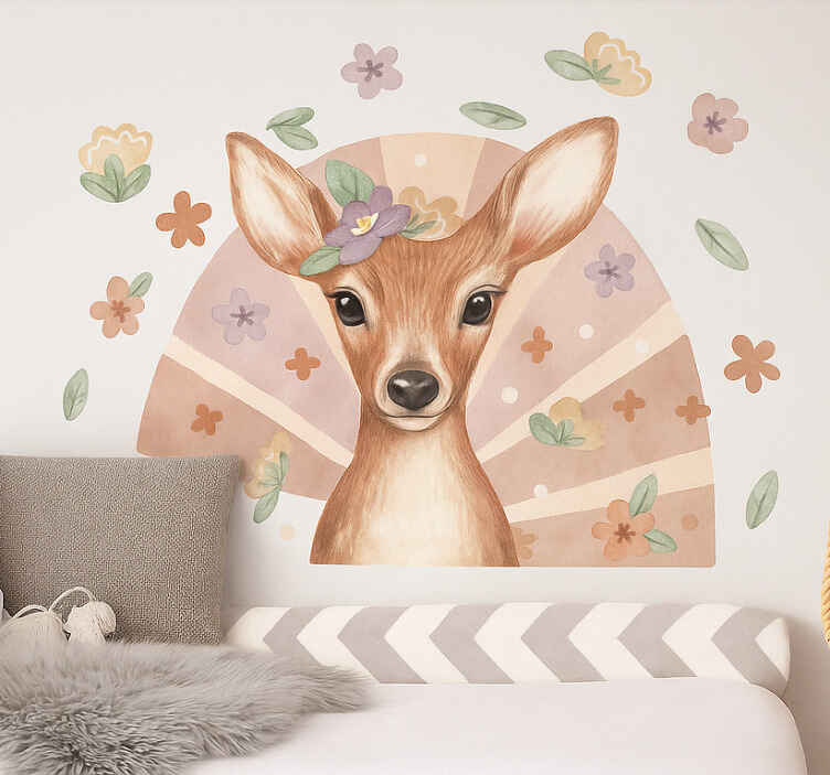 Sticker chambre enfant esprit de cerf - TenStickers