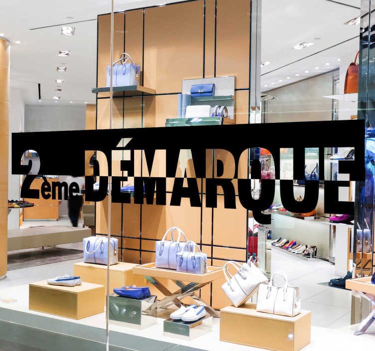 Sticker vitrine 2e Démarque