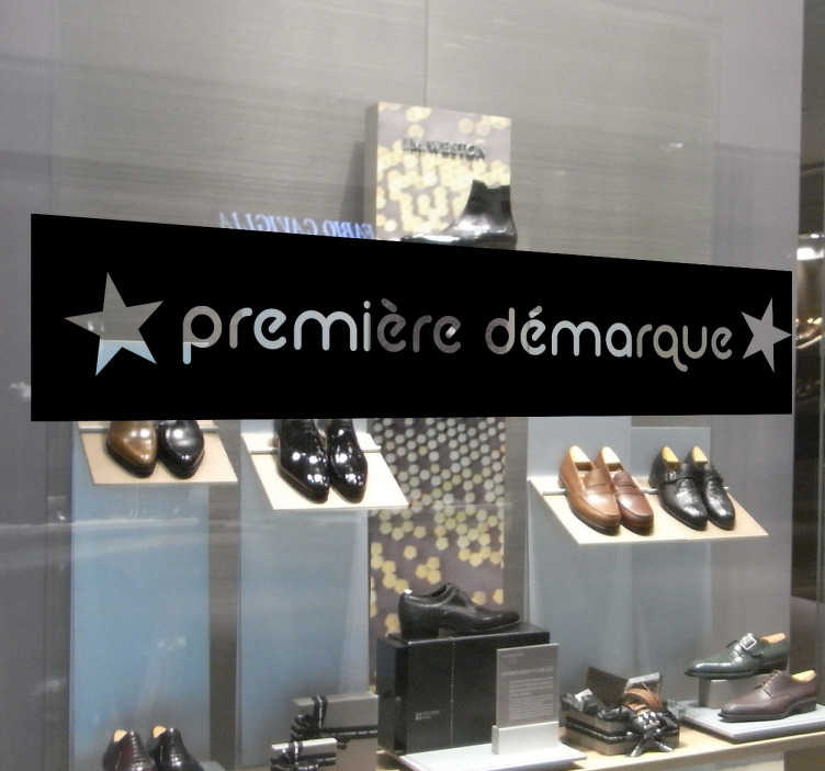 Sticker vitrine première démarque