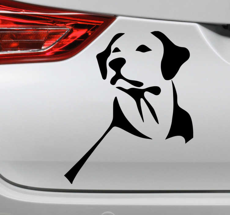 20 cm para amantes de los coches medidas personalizables Pegatinas para coche con forma de perro labrador retriever